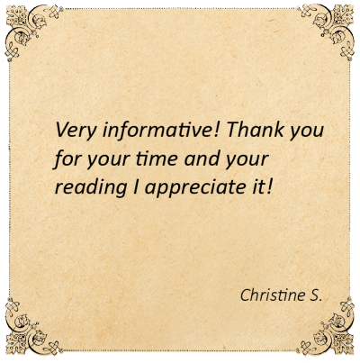 Customer feedback highlighting benefits of Call Of Destiny astrology reports.
